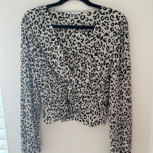 ZARA Longsleeve animal print shirt